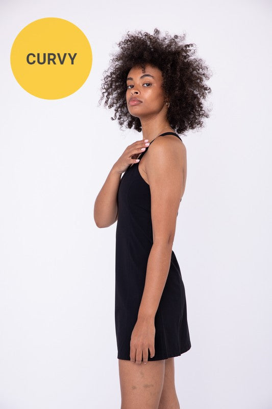 Curvy Macrame Racerback Dress