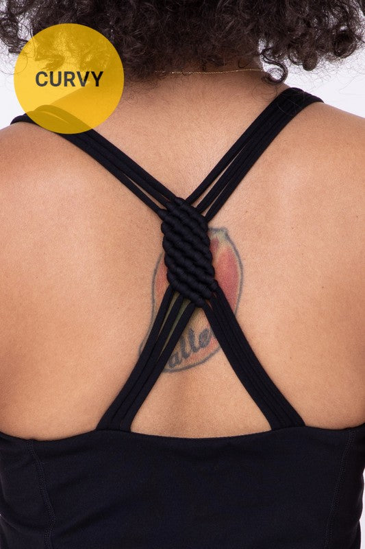Curvy Macrame Racerback Dress