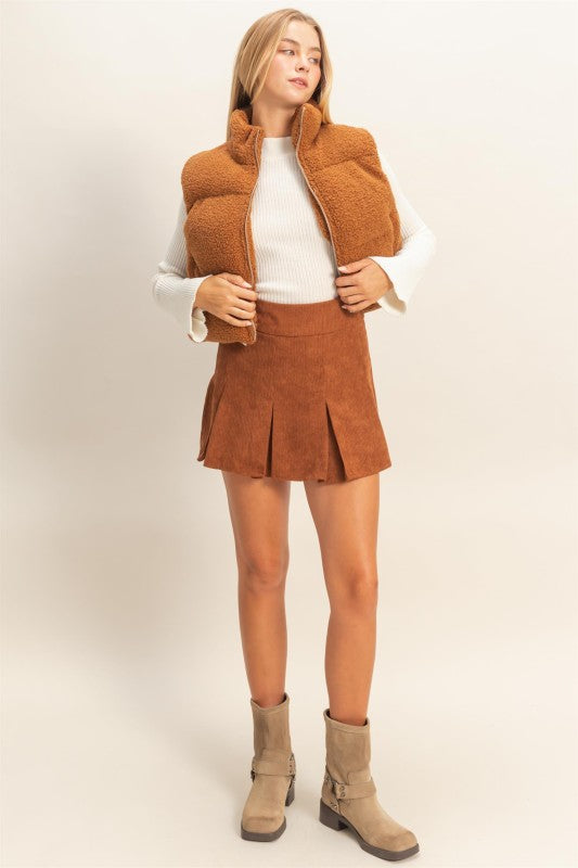 Teddy Fur Puffer Vest