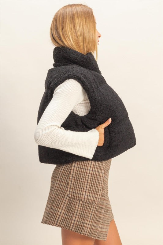 Teddy Fur Puffer Vest