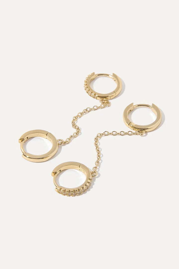 Elliot Double Hoops