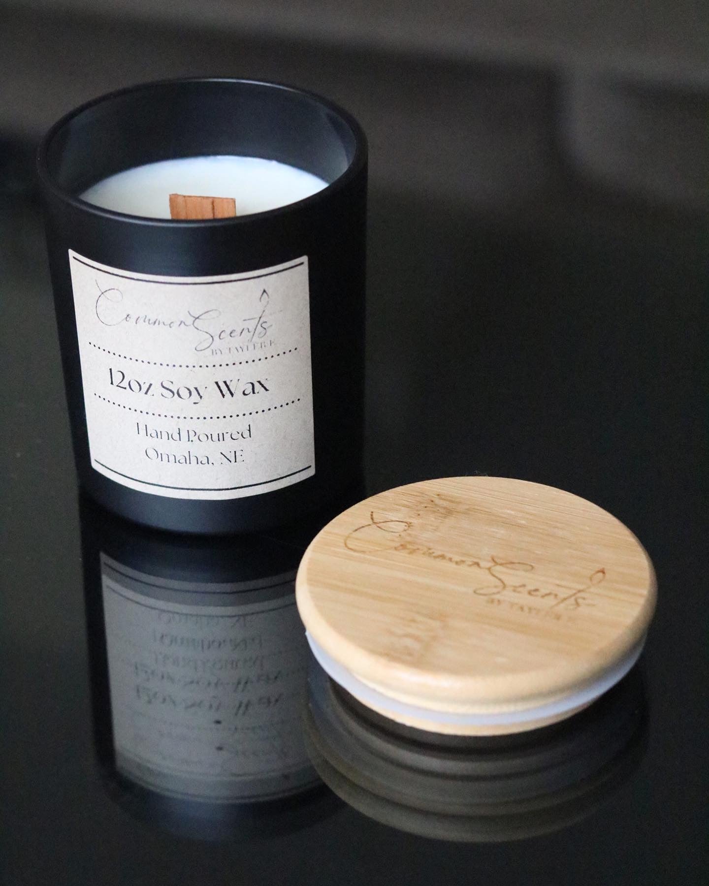 Soft Crackling Wood Wick Soy Wax Candles (Golden Hour)