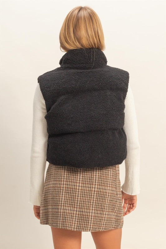 Teddy Fur Puffer Vest
