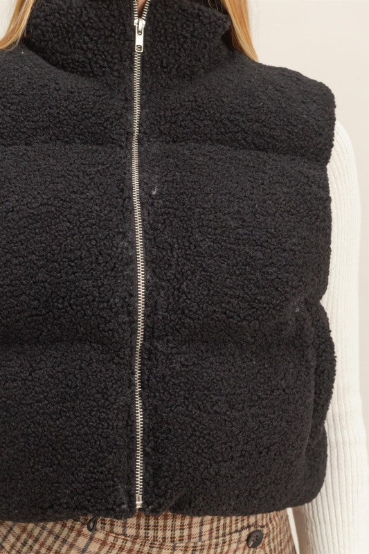 Teddy Fur Puffer Vest
