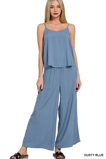Woven Cami & Pants Set