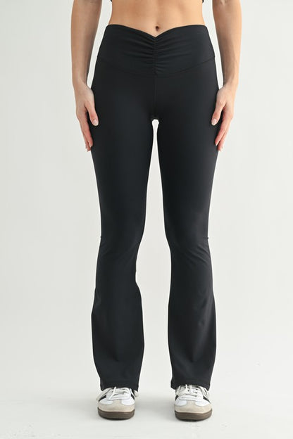 Venice Scrunch Waist Flared Pants