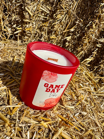 Game Day Vibes Nebraska Football Candle