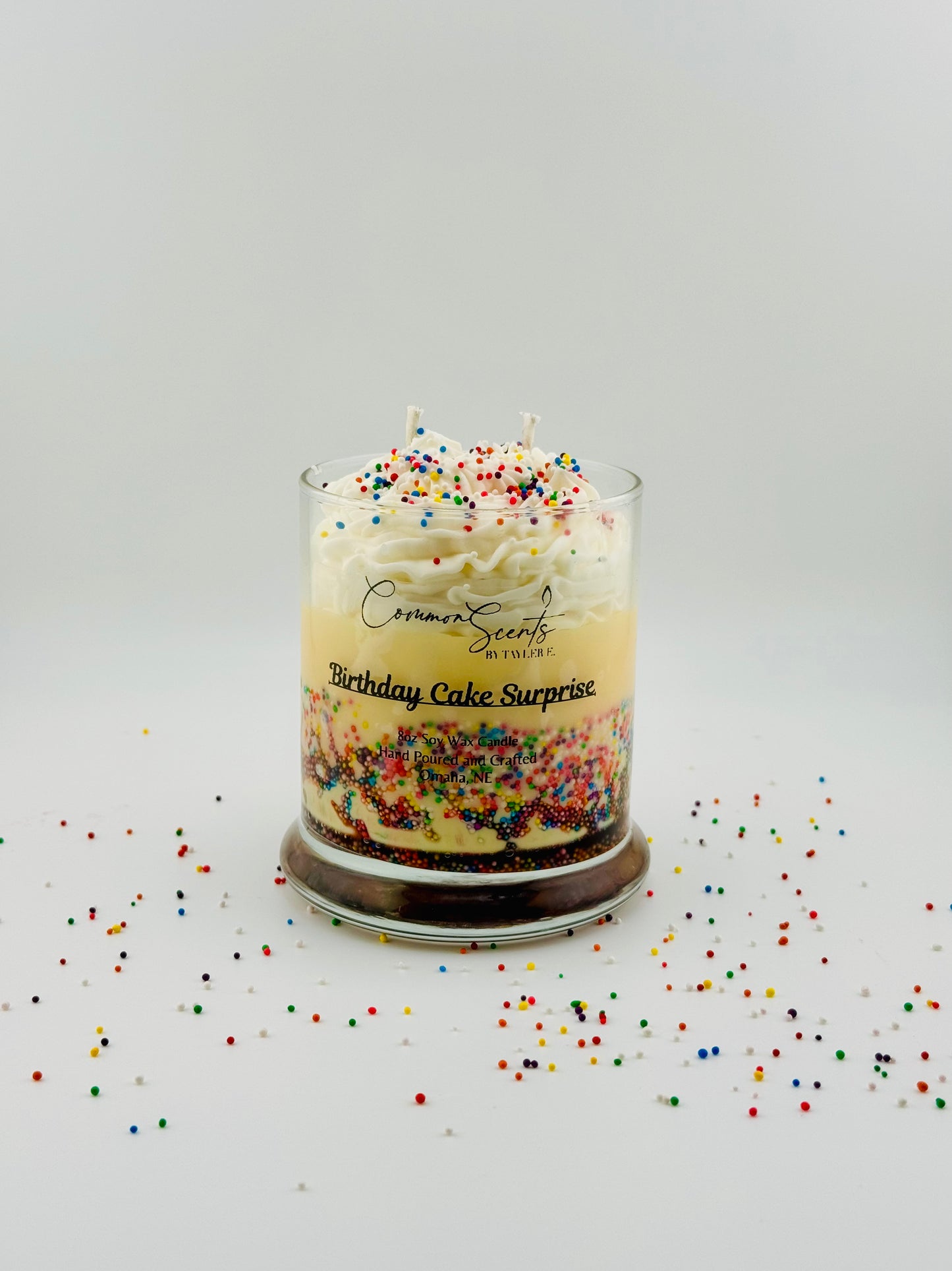 Birthday Cake 2 Wick Candle