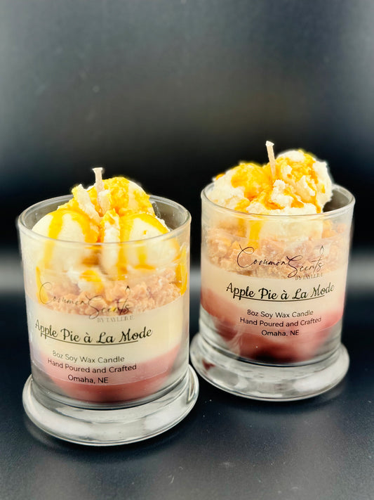 Apple Pie à la Mode 8oz Dessert Candle