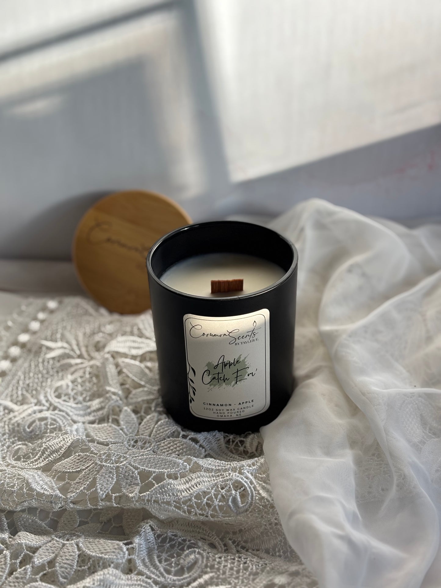 Soft Crackling Wood Wick Soy Wax Candle (Fall Collection)