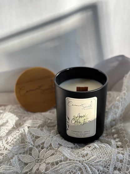 Soft Crackling Wood Wick Soy Wax Candle (Fall Collection)