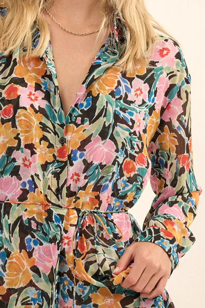 Liz Floral Skort Romper