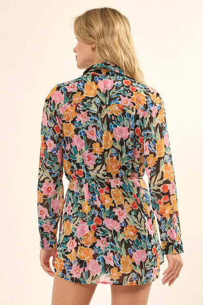 Liz Floral Skort Romper