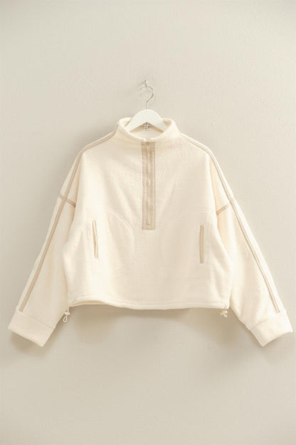 Fleece Half-zip Pullover Jacket