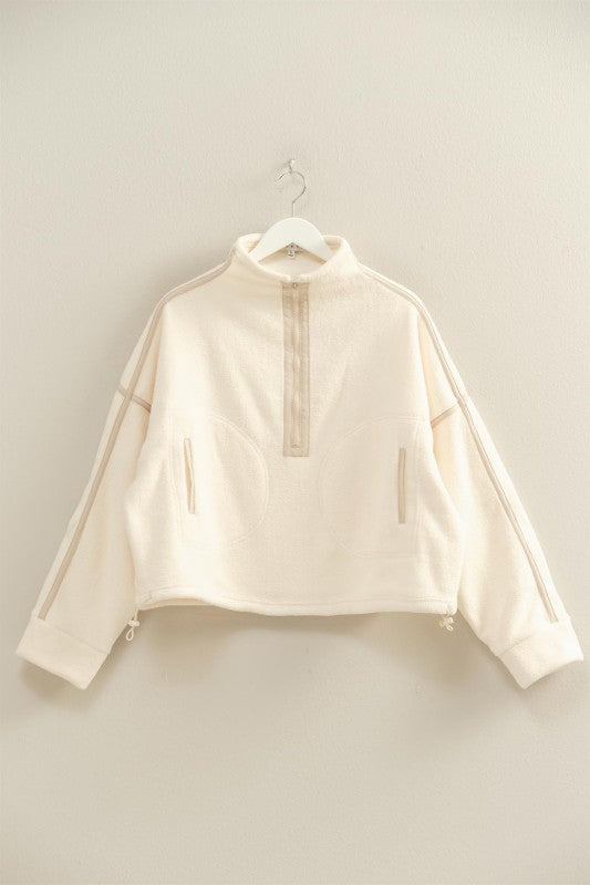 Fleece Half-zip Pullover Jacket