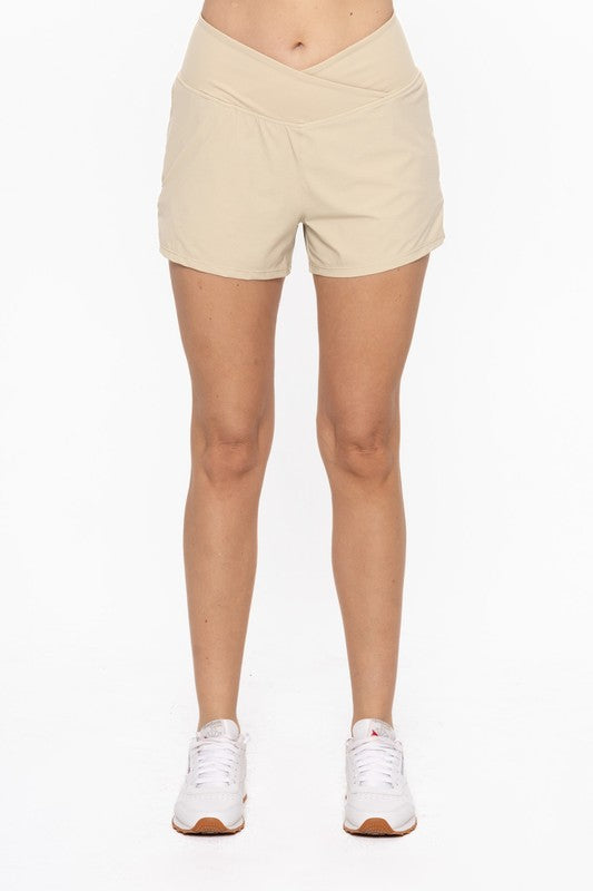 Crossover Waist Running Shorts