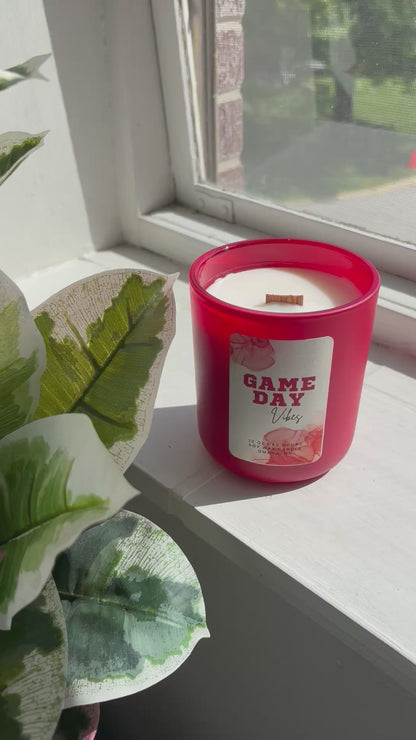 Game Day Vibes Nebraska Football Candle